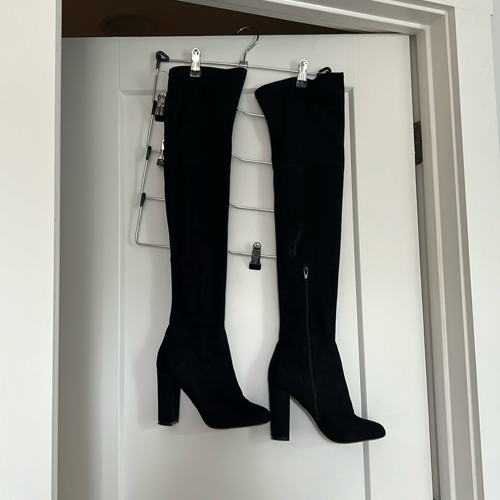 Thigh-High Black Boots